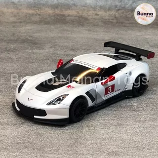 DIECAST KINSMART 2016 CHEVROLET CORVETTE C7.R MINIATUR MOBIL SPORT CAR MAINAN DIE-CAST MOBILAN ANAK