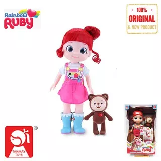Takmay Toys Rainbow Ruby with Choco Bear Singing and Talking Boneka