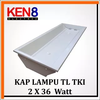 YERA | Kap Lampu TL TKI 2 x 36 Watt | 2 x 16 Watt LED Philips - Kap Lampu