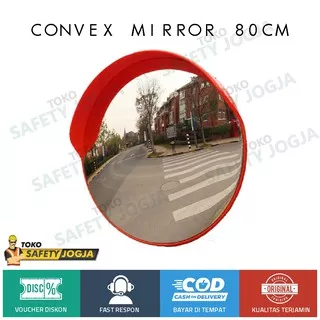 Cermin Cembung Tikungan Kaca Convex Mirror 80 CM