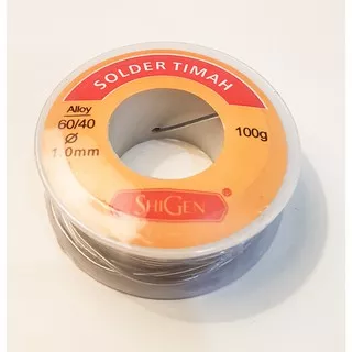 Solder Timah 100gr Murni 60/40 DIAMETER 1.0mm Shigen Grade 60% Alloy