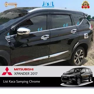 JSL List Kaca Samping Xpander 2017 Side Window Trim Chrome 8 Pcs