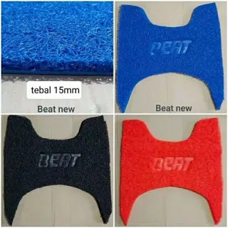 karpet motor matic beat deluxe beat street 2020/2021 alas pijak kaki mie atau serabut original