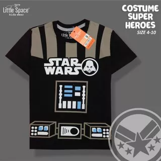little space - super hero - kaos anak branded - kaos anak murah