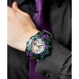 JAM TANGAN INVICTA JOKER RUBBER CHRONOGRAPH SUPER PREMIUM AAA