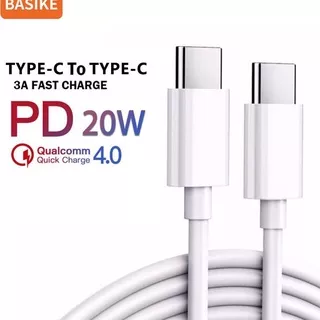 BASIKE Kabel Data Type-C to Type-C PD Quick Charge QC3.0A Charger F Charging 1M TPE Kabel 22.5W Converters Mobile Cables 6T0