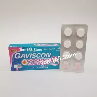 GAVISCON DOUBLE ACTION 5X10ML / 16 CHEWABLE TABLETS
