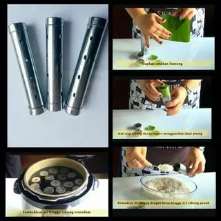 Cetakan Lontong / Lopis Aluminium Peralatan masak dapur rice cake mold bekal bento anak sekolah kids