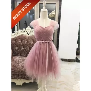 Gaun Pengiring Pengantin BEST SELLER Dress Bridesmaid Dress Kondangan Brukat Dress Pesta 02DL