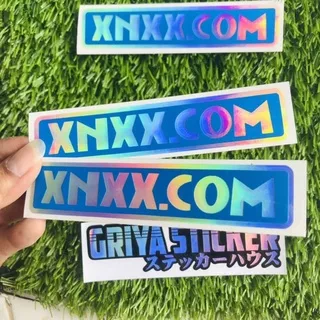 Sticker cutting XNXX.COM stiker hologram viral