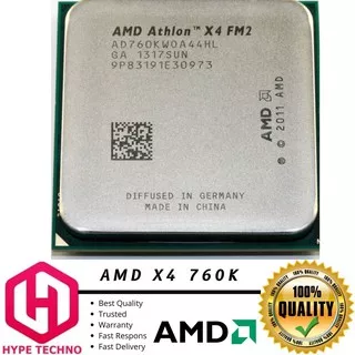 AMD Athlon X4 760K, 3.8GHz - 4.1Ghz (FM2) 4Cores 4Threads TDP100w best quality Processor PC Desktop
