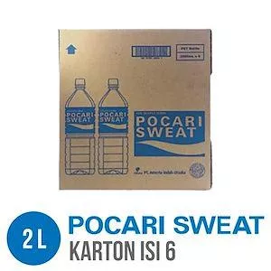 Pocari Sweat 1 KARTON - 2 LITER @ 6 BOTOL | Pocari Sweat Murah 2000ml