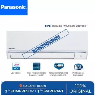 AC PANASONIC 1/2 PK - 3/4 PK - 1 PK ( LN- WKJ Si BIRU Low Voltage ) TANPA PAKET PASANG