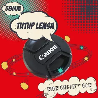 Tutup Lensa Canon 58mm Lensa Cap 18-55 Kit