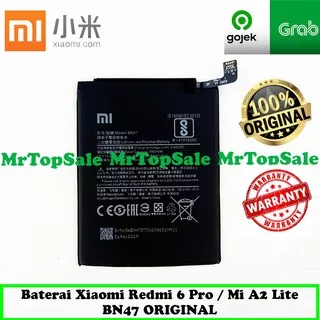 Baterai Handphone Xiaomi Redmi 6 Pro / Mi A2 Lite / BN47 / BN 47 / BN-47 ORIGINAL Batre Battery HP