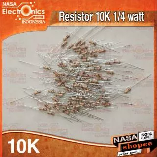 Resistor 10K ohm 1/4 watt