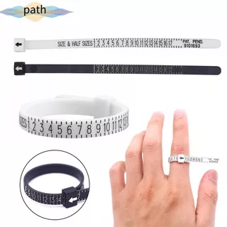 PATH Fashion Ring Sizer Measure Men and Womens Genuine Tester Finger Gauge Sizes A-Z British/American UK/US/EU/JP High Quality White/Black Wedding Ring Band/Multicolor