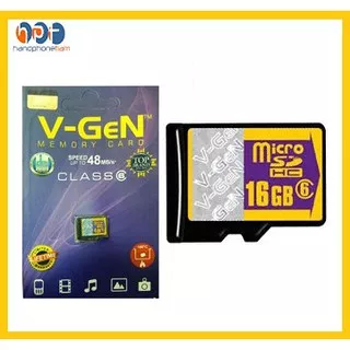 Memory Card VGEN 16GB Class 6 Original Micro SD V-GEN Micro SD #BC012