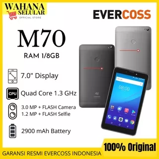 Evercoss M70 Tablet 7 4G Fingerprint 1/8GB - Garansi resmi