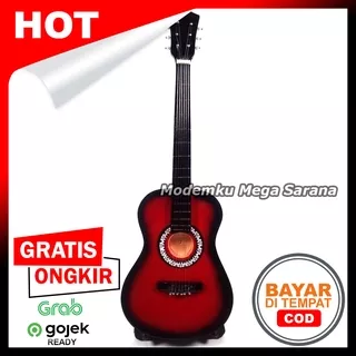 Miniatur Gitar Kayu + Stand - GTR10