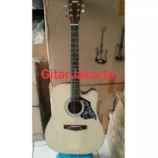 Gitar Akustik Merk Yamaha Warna Natural Jumbo Tipe F1000 Buat Pemula Murah Jakarta