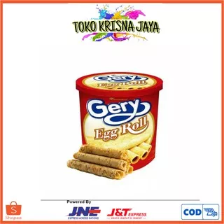 GERY EGG ROLL WAFER KALENG NETTO 210 GR  Gerry Egg Roll Wafer [210 g]