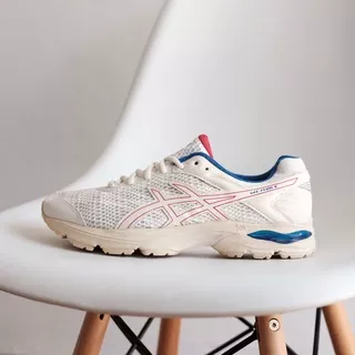 ASICS GEL FLUX 4 TRAIL RUNNING - WHITE CREAM BLUE