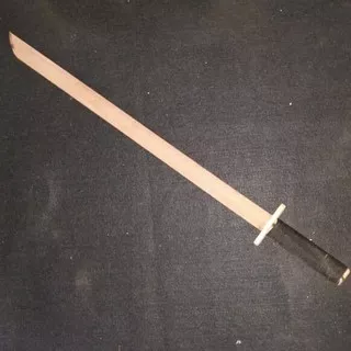mainan pedang kayu ( simple wooden samurai sword )