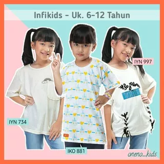 Kaos Anak Perempuan 6-12 Tahun/ Baju Anak Lengan Pendek Panjang Cewek 5 6 7 8 9 10 11 12 Tahun Putih / Baju Anak Perempuan Putih Viral Terbaru 2022