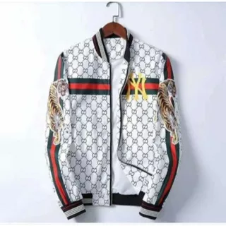 jaket Bomber Gucci macan jaket full print  jaket tractop mirror 1:1