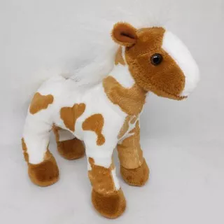 Boneka Kuda/Zebra/Jerapah (bisa bersuara yg putih coklat) (S)