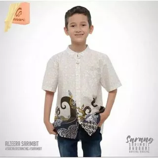 Rabbani Kemko Anak Alzeera Sarang Baju Koko Baju Muslim Anak Sarimbit Lengan Pendek