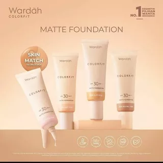 Wardah Colorfit Matte Foundation Spf 30 Pa+++ / Alas Bedak Wardah / Foundation Wardah / Foundation Colorfit Wardah