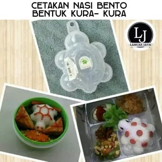 CETAKAN NASI BENTO BENTUK KURA-KURA