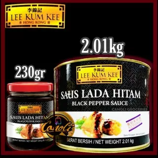 Lee Kum Kee Black Pepper saus hitam/Saus Lada Hitam botol 230gr