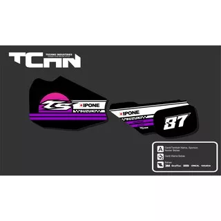 DECAL STRIPING STICKER SUZUKI TS 125 RACING CLASSIC