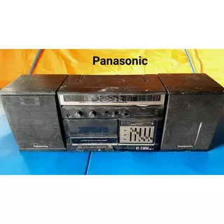 Radio tape compo Panasonic ampli stereo equalizer bass woofer speaker compo aux mp3