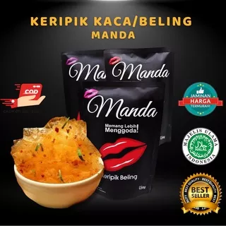 Manda Kripik Beling Termurah / Keripik Kaca Bandung 120gr Varian Original Ngangenin Nyebelin