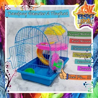 Kandang Hamster Fullset - Rumah - Mainan Hamster