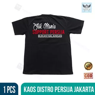Kaos Distro pria wanita Kaos Tribun T-Shirt Bola Liga 1 Persija Jakarta Jakmania Support Persija ORI