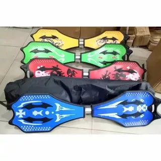 Skateboard goyang motif Waveboard Skate board Swayboard 2 Roda