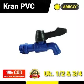 Kran Keran Air PVC Plastik Amico 1/2 & 3/4 inch