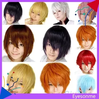 eyesonme Men/`s Fashion Short Wig Cosplay Party Costume Straight Wigs Full Wig Gift