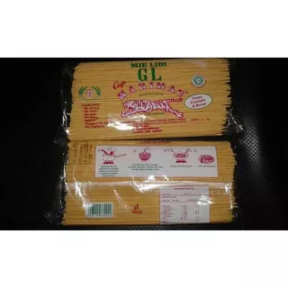 MIE LIDI MEDAN / MIE GOMBAK / SPAGETI BATAK / MIE BATAK 1 KG - MIE LIDI PUTIH