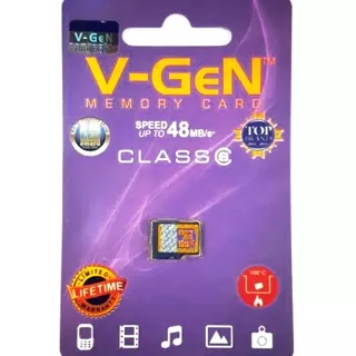 V-Gen MicroSD card 16 Class 6 GB Memory Card kartu memori
