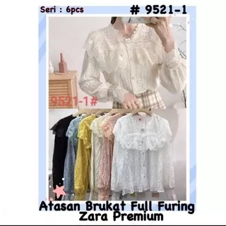 blouse brokat import READY | blouse brokat London Girl 9521-1