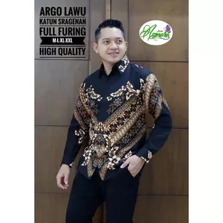 Batik Pria ARGO LAWU Full Furing Bahan Katun Sragenan