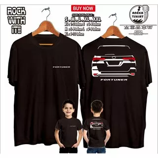 Kaos Baju Mobil Toyota New Fortuner REAR - Kaos anak Otomotif - ANEKA TSHIRT