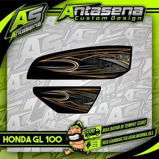 Striping GL 100 Herex Racing Stiker Motor Variasi Honda GL 100 Sticker Decal Custom 5