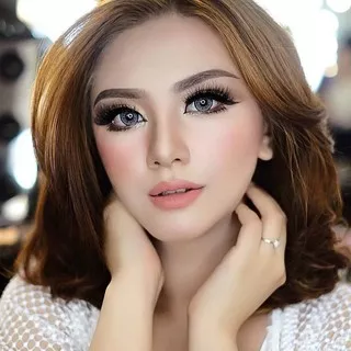 Pear Grey (Abu Abu) Softlens iPear by EOS i-pear gray soflens princess original softlens wedding ori surabaya ready stock